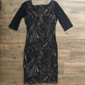 BCBG Dresses - BCBG Black Lace Tanya Bodycon Dress BCBG Dresses - BCBG Black Lace Tanya Bodycon Dress